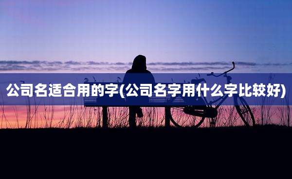 公司名适合用的字(公司名字用什么字比较好)