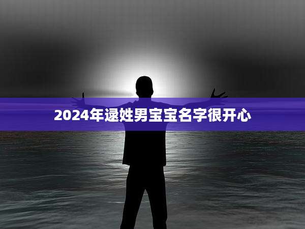 2024年逯姓男宝宝名字很开心
