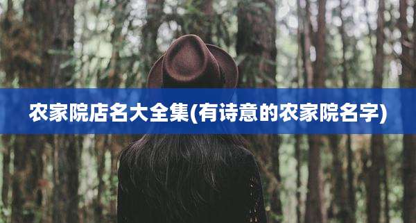 农家院店名大全集(有诗意的农家院名字)