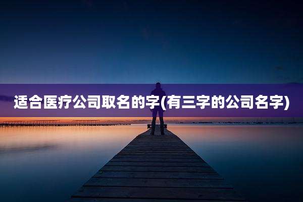 适合医疗公司取名的字(有三字的公司名字)