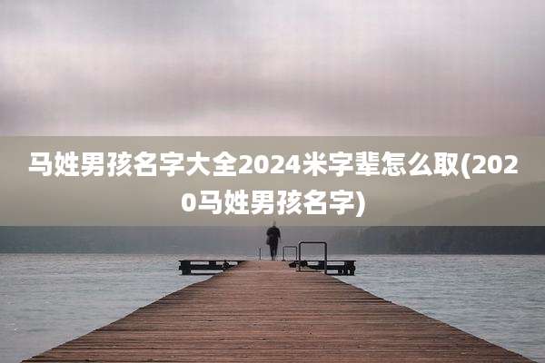 马姓男孩名字大全2024米字辈怎么取(2020马姓男孩名字)