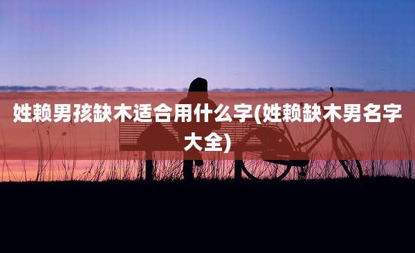 姓赖男孩缺木适合用什么字(姓赖缺木男名字大全)