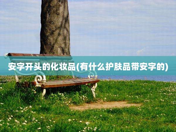 安字开头的化妆品(有什么护肤品带安字的)