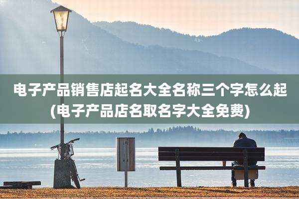 电子产品销售店起名大全名称三个字怎么起(电子产品店名取名字大全免费)