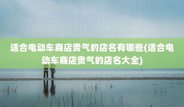 适合电动车商店贵气的店名有哪些(适合电动车商店贵气的店名大全)