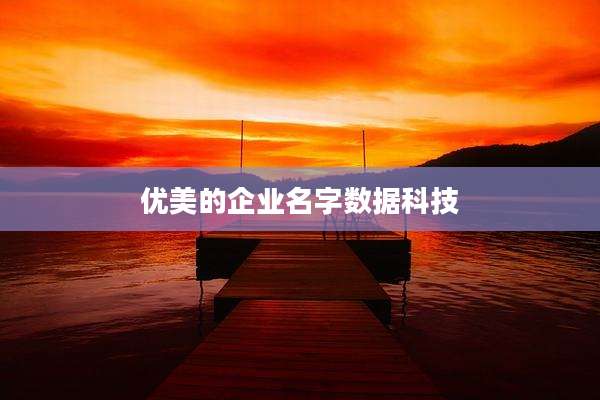 优美的企业名字数据科技