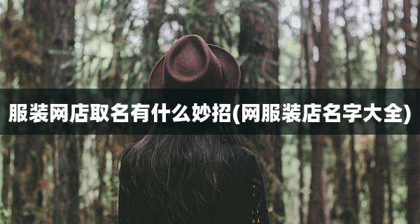 服装网店取名有什么妙招(网服装店名字大全)