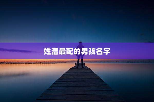 姓漕最配的男孩名字