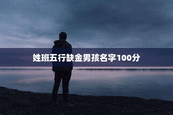 姓班五行缺金男孩名字100分