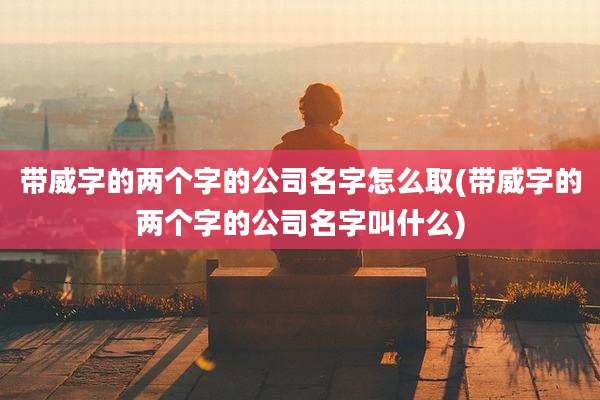 带威字的两个字的公司名字怎么取(带威字的两个字的公司名字叫什么)