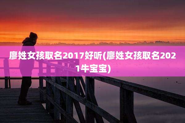 廖姓女孩取名2017好听(廖姓女孩取名2021牛宝宝)