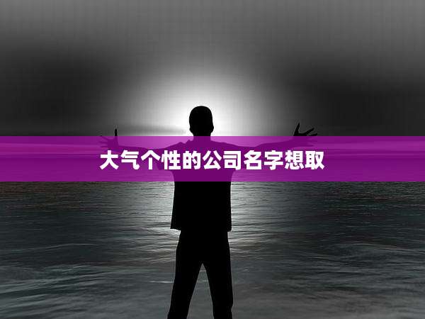 大气个性的公司名字想取