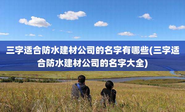 三字适合防水建材公司的名字有哪些(三字适合防水建材公司的名字大全)