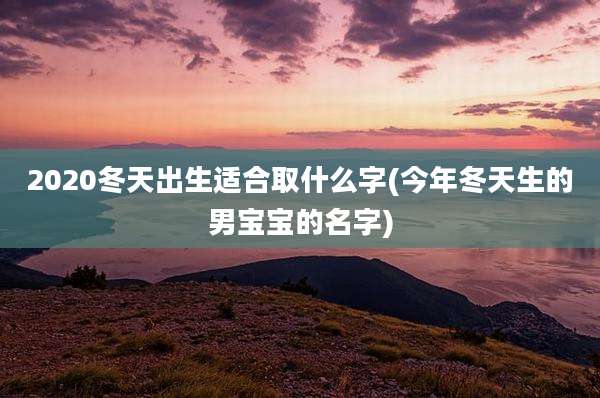 2020冬天出生适合取什么字(今年冬天生的男宝宝的名字)