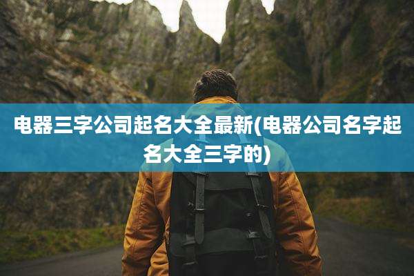 电器三字公司起名大全最新(电器公司名字起名大全三字的)
