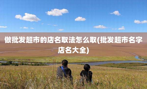 做批发超市的店名取法怎么取(批发超市名字店名大全)