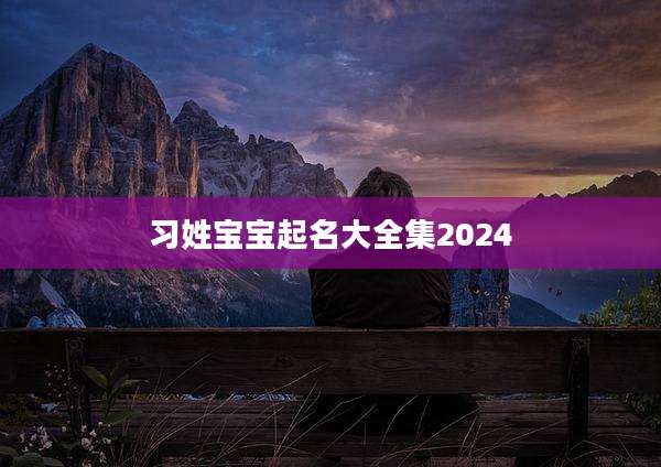 习姓宝宝起名大全集2024