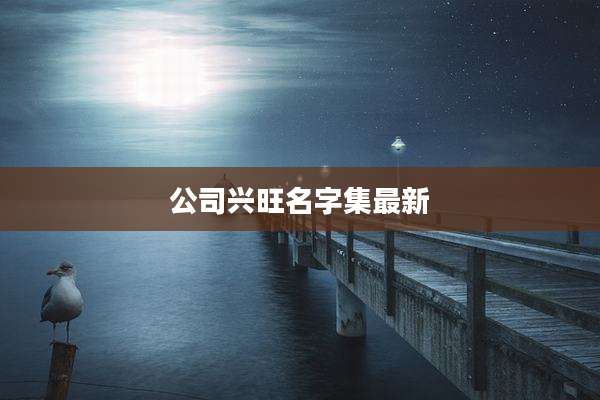 公司兴旺名字集最新