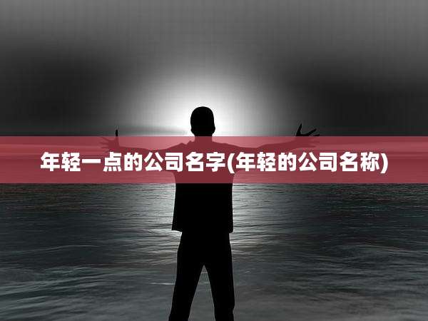 年轻一点的公司名字(年轻的公司名称)