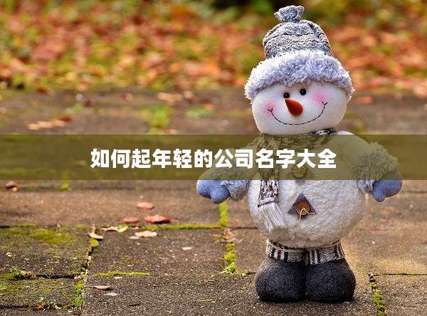 如何起年轻的公司名字大全