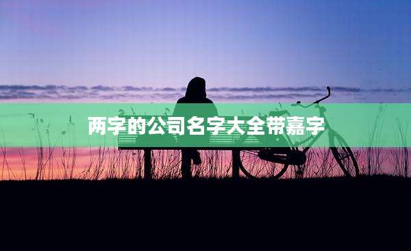 两字的公司名字大全带嘉字