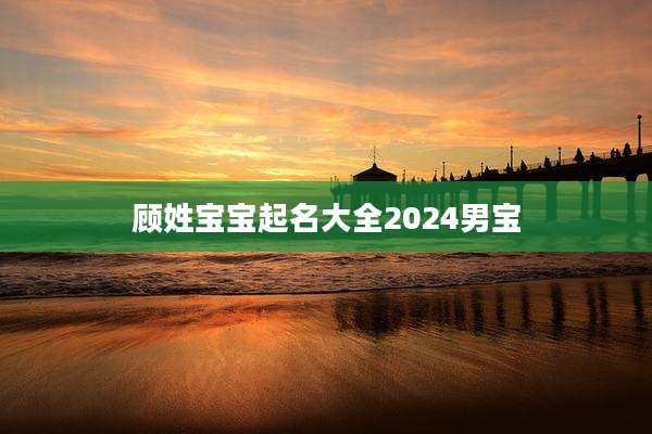 顾姓宝宝起名大全2024男宝
