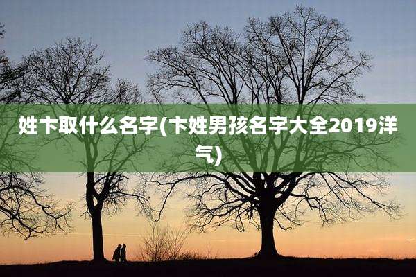姓卞取什么名字(卞姓男孩名字大全2019洋气)