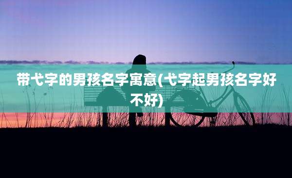 带弋字的男孩名字寓意(弋字起男孩名字好不好)