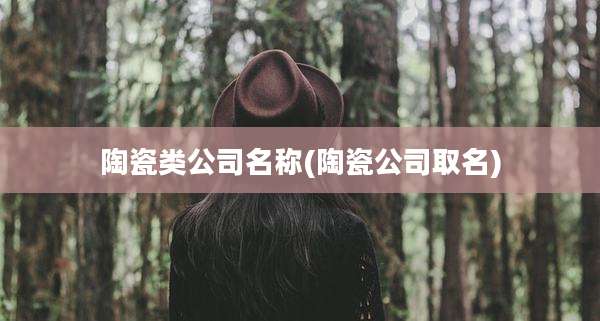 陶瓷类公司名称(陶瓷公司取名)