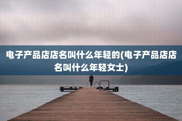 电子产品店店名叫什么年轻的(电子产品店店名叫什么年轻女士)