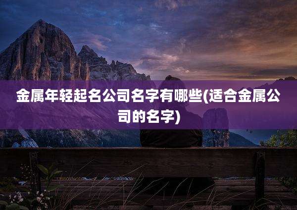 金属年轻起名公司名字有哪些(适合金属公司的名字)