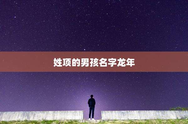 姓项的男孩名字龙年