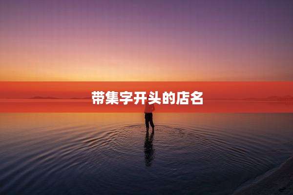带集字开头的店名