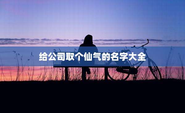 给公司取个仙气的名字大全