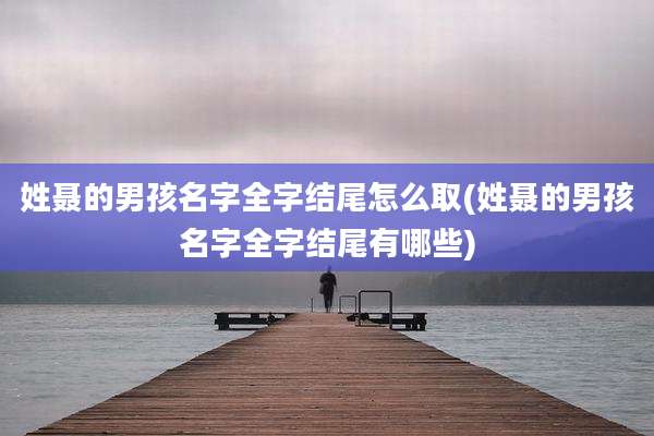 姓聂的男孩名字全字结尾怎么取(姓聂的男孩名字全字结尾有哪些)