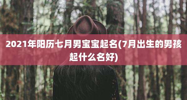 2021年阳历七月男宝宝起名(7月出生的男孩起什么名好)