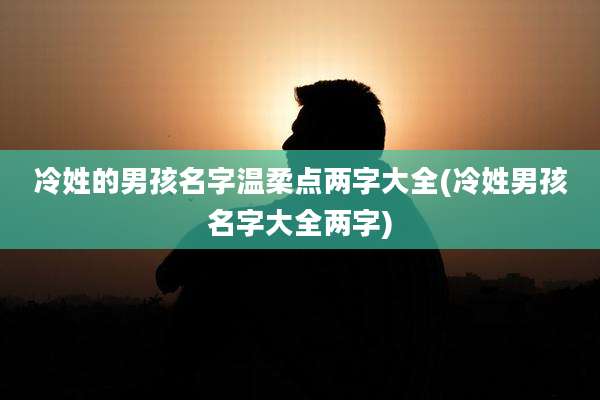 冷姓的男孩名字温柔点两字大全(冷姓男孩名字大全两字)