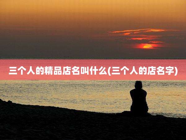 三个人的精品店名叫什么(三个人的店名字)