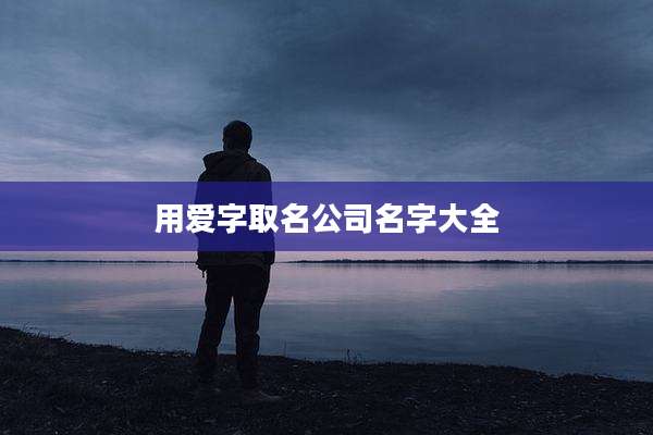 用爱字取名公司名字大全