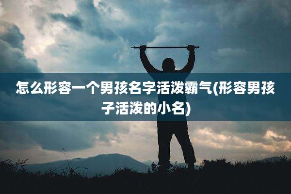 怎么形容一个男孩名字活泼霸气(形容男孩子活泼的小名)