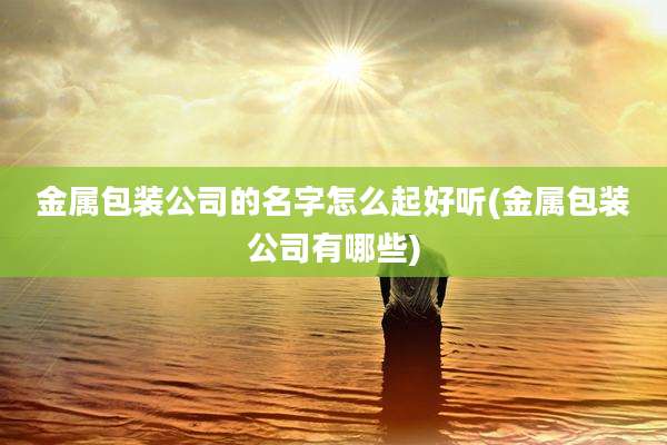 金属包装公司的名字怎么起好听(金属包装公司有哪些)