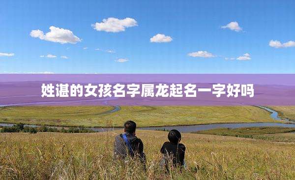 姓谌的女孩名字属龙起名一字好吗