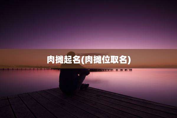 肉摊起名(肉摊位取名)