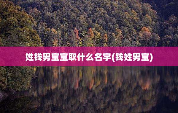 姓钱男宝宝取什么名字(钱姓男宝)