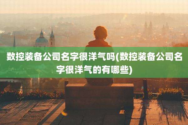 数控装备公司名字很洋气吗(数控装备公司名字很洋气的有哪些)
