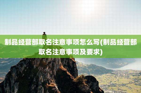 制品经营部取名注意事项怎么写(制品经营部取名注意事项及要求)
