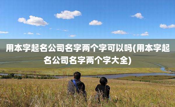 用本字起名公司名字两个字可以吗(用本字起名公司名字两个字大全)