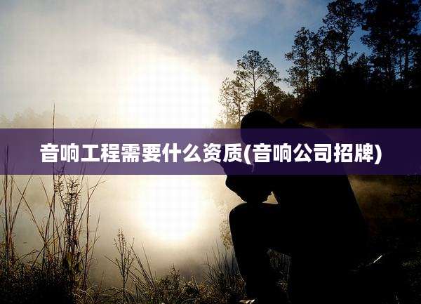 音响工程需要什么资质(音响公司招牌)