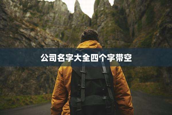 公司名字大全四个字带空