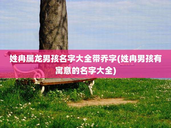 姓冉属龙男孩名字大全带乔字(姓冉男孩有寓意的名字大全)